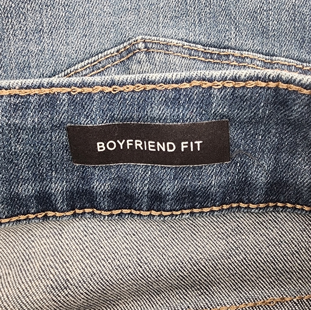 Judy Blue High Rise Boyfriend Fit Distressed Blue Jeans‎ Size 14W - Picture 9 of 11